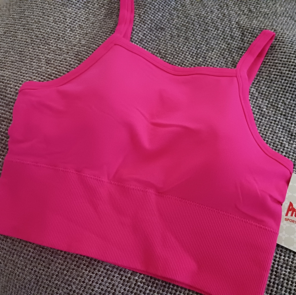 ProFit Seamless Workout Bralette, Size XL, moisture wicking/removable cups, NWT